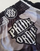 Pride Or Die reckless MUAY THAI SHORTS-BLACK